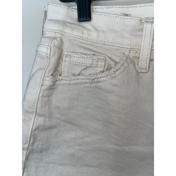 Universal Threads High Rise Cutoff Denim Shorts Cream White Size 4 - Picture 4 of 6